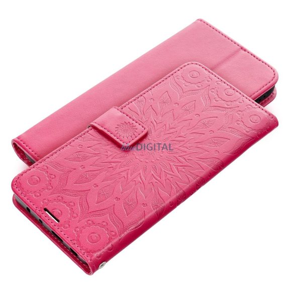 MEZZO könyvtok Xiaomi Redmi 14C - magenta rózsaszín "mandala"