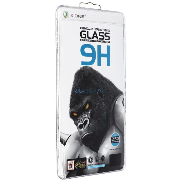 X-One 9H edzett üveg fekete szegéllyel Samsung Galaxy S25