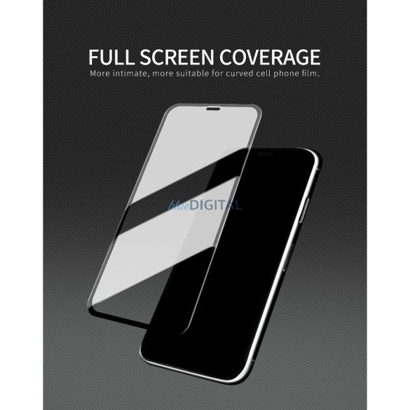 X-One 9H edzett üveg fekete szegéllyel Samsung Galaxy S25