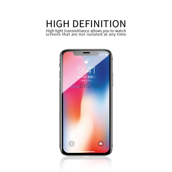 X-One 9H edzett üveg fekete szegéllyel Samsung Galaxy S25