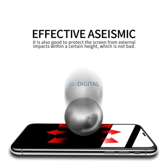 X-One 9H edzett üveg fekete szegéllyel Samsung Galaxy S25