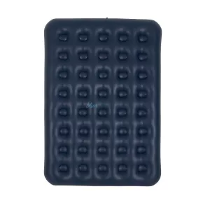 Inflatable dupla travel mattress és velvet finish + inflating pump 67002 kék