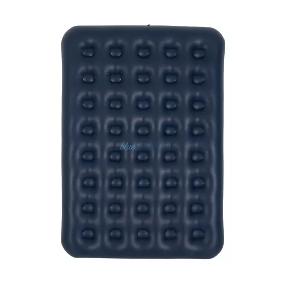 Inflatable dupla travel mattress és velvet finish + inflating pump 67002 kék