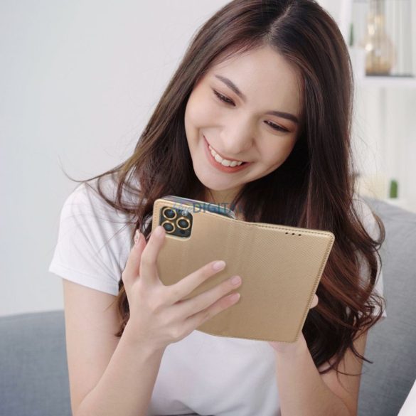 SMART CASE könyvtok Samsung Galaxy A36 - arany színű