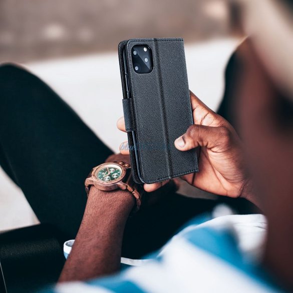 FANCY könyvtok Samsung Galaxy A36 - fekete