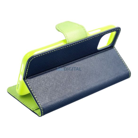FANCY könyvtok Samsung Galaxy A36 - tengerészkék-limezöld
