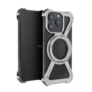 TITANIUM ESCORT tok iPhone 15 Pro - ezüst színű