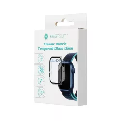 Bestsuit tok hibrid üveggel Apple Watch 10 46mm - fekete