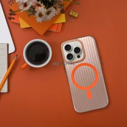   SIMPLY MagSafe-kompatibilis tok iPhone 16 Plus - rózsaarany színű