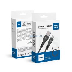 Blue Star DC99C USB-A - Type-C kábel 12W 2A 1m - fekete
