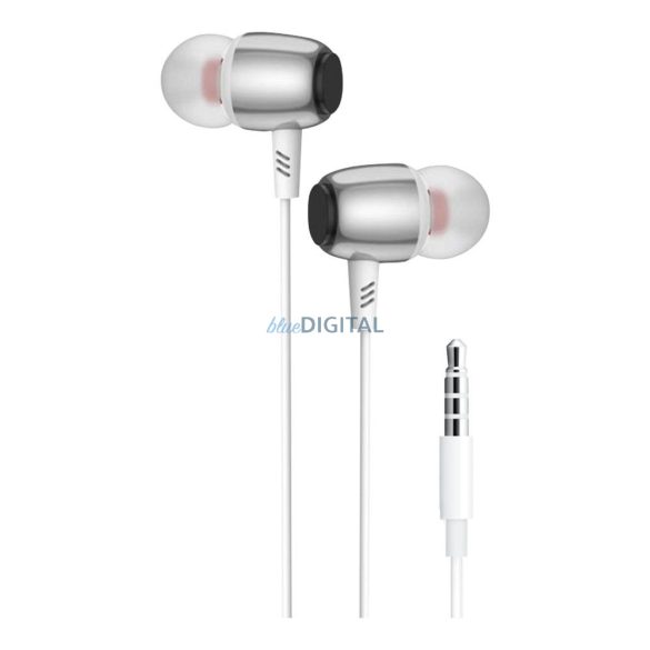 Blue Star M09 vezetékes fülhallgató mikrofonnal 3.5mm jack csatlakozóval - fehér