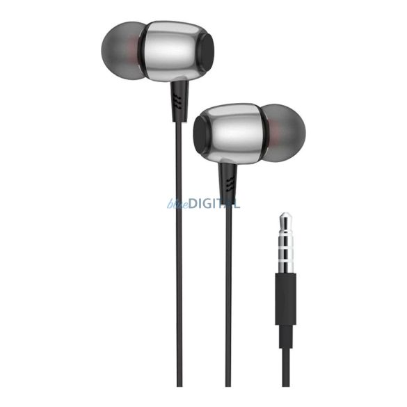 Blue Star M09 vezetékes fülhallgató mikrofonnal 3.5mm jack csatlakozóval - fekete