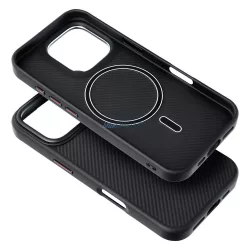   CARBON ELITE MAG COVER MagSafe-kompatibilis tok iPhone 15 Pro - fekete