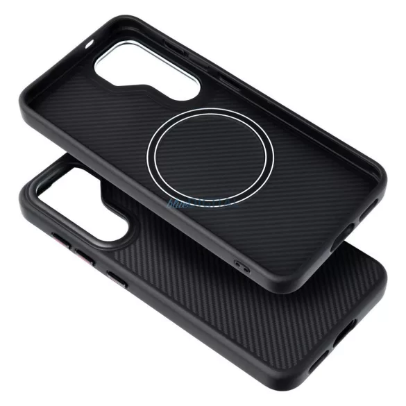 CARBON ELITE MAG COVER MagSafe-kompatibilis tok Samsung Galaxy S25 Ultra - fekete