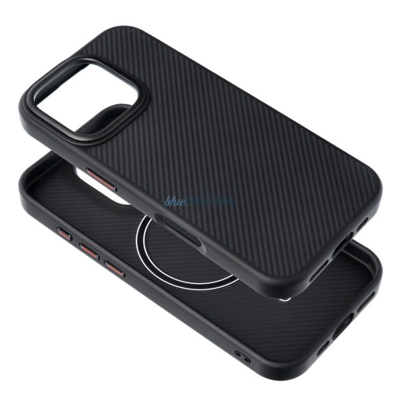 CARBON ELITE MAG COVER MagSafe-kompatibilis tok iPhone 14 - fekete