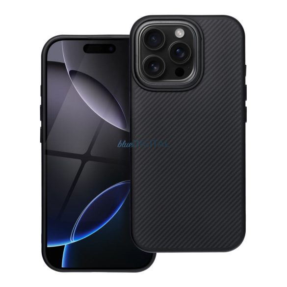 CARBON ELITE MAG COVER MagSafe-kompatibilis tok iPhone 14 Pro - fekete