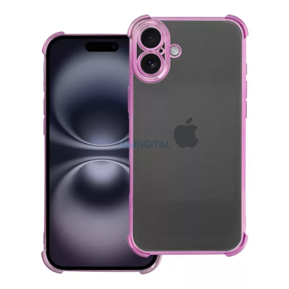 ANTISHOCK ELECTRO tok iPhone 16 Plus - rózsaszín