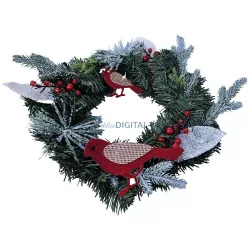 Christmas wreath decoration 30 cm RC-K-512 zöld
