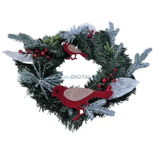 Christmas wreath decoration 30 cm RC-K-512 zöld