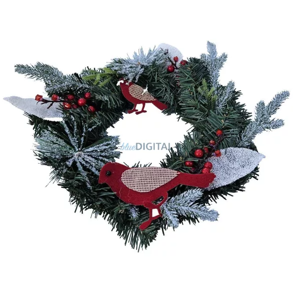 Christmas wreath decoration 30 cm RC-K-512 zöld