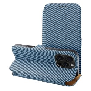 FOLIO SIDE MAGNET kinyitható tok iPhone 16 Plus - kék