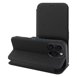 FOLIO SIDE MAGNET kinyitható tok iPhone 16 Pro Max - fekete