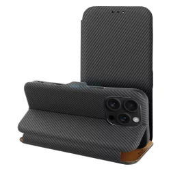 FOLIO SIDE MAGNET kinyitható tok iPhone 16 Plus - fekete