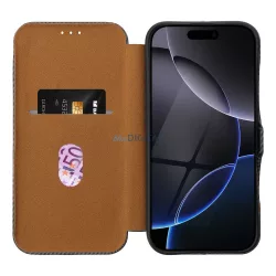FOLIO SIDE MAGNET kinyitható tok iPhone 16 Plus - fekete