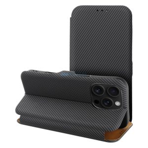 FOLIO SIDE MAGNET kinyitható tok iPhone 16 Plus - fekete
