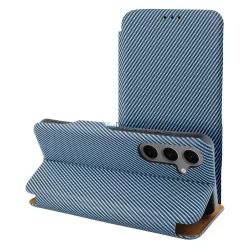   FOLIO SIDE MAGNET kinyitható tok Samsung Galaxy S25 Plus - kék
