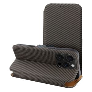 FOLIO SIDE MAGNET kinyitható tok iPhone 14 Pro - barna