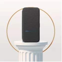 FOLIO SIDE MAGNET kinyitható tok iPhone 16 Plus - szürke
