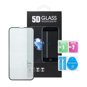 5D Full Glue edzett üveg fekete szegéllyel Xiaomi Redmi Note 14 Pro