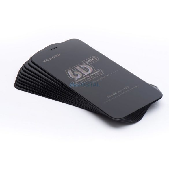 Veason 6D Pro edzett üveg fekete szegéllyel Xiaomi Redmi 13C 4G/5G / Poco C65 - 10 db