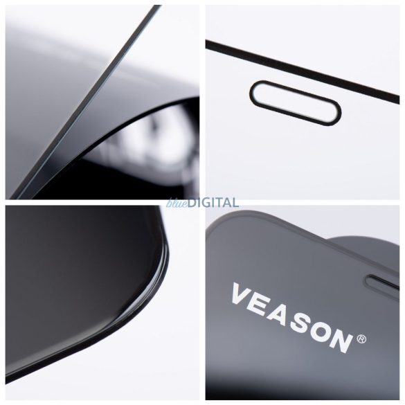 Veason 6D Pro edzett üveg fekete szegéllyel Xiaomi Redmi 13C 4G/5G / Poco C65 - 10 db