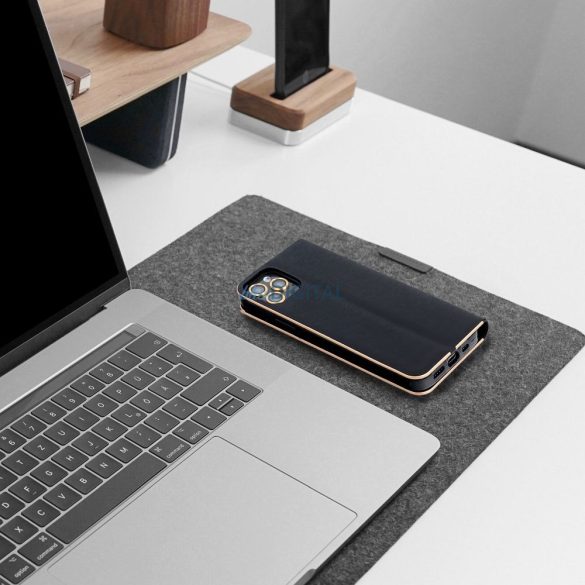 LUNA GOLD könyvtok Samsung Galaxy A36 - fekete