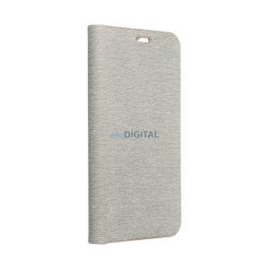 LUNA könyvtok Samsung Galaxy A36 - ezüst színű