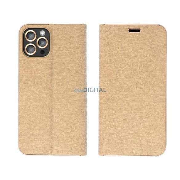 LUNA könyvtok Samsung Galaxy A36 - arany színű