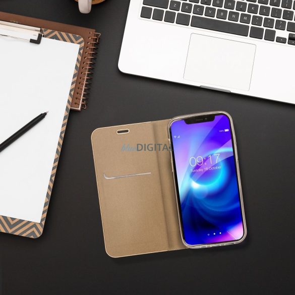 LUNA könyvtok Samsung Galaxy A36 - arany színű