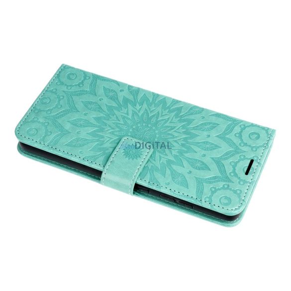 MEZZO könyvtok Samsung Galaxy A36 - zöld "mandala"
