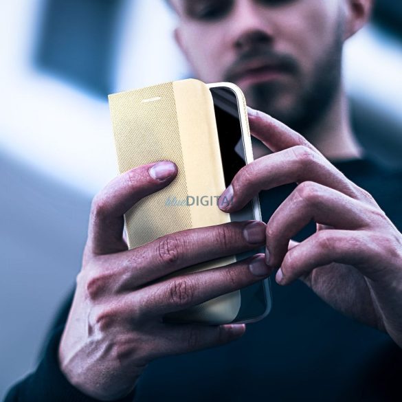 SENSITIVE könyvtok Samsung Galaxy A36 - arany színű