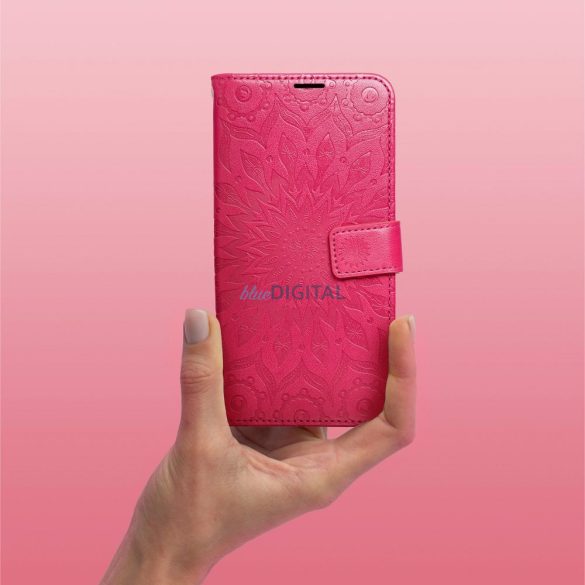 MEZZO könyvtok Samsung Galaxy A36 - élénk rózsaszín "mandala"