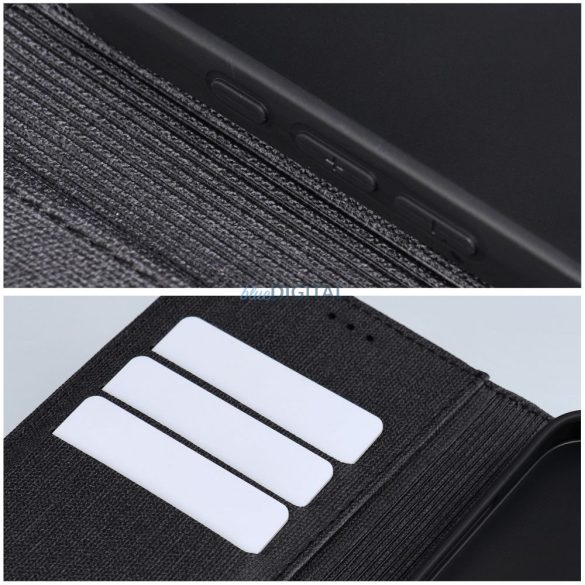 GOMMA könyvtok Samsung Galaxy A36 - fekete