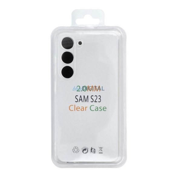 CLEAR CASE 2mm BOX tok Samsung Galaxy A36 - átlátszó
