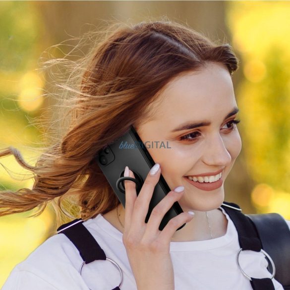 SILICONE RING tok Samsung Galaxy A36 - fekete