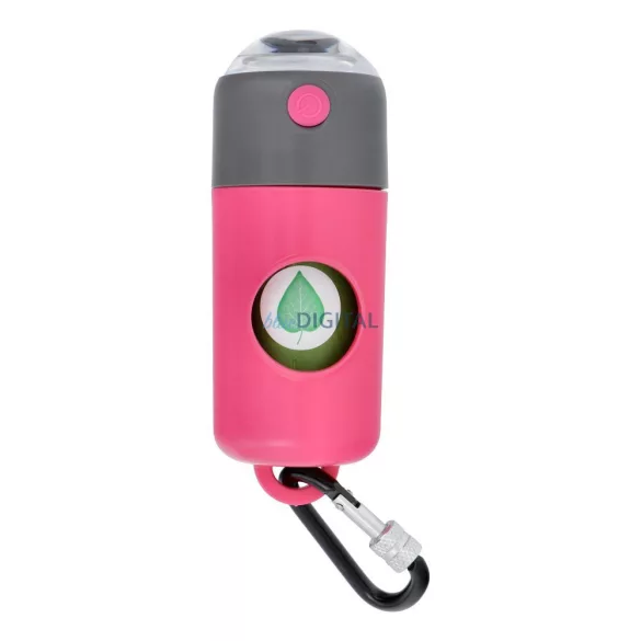 Dog excrement bag dispenser és carabiner és flashlight LLFG24033 kék