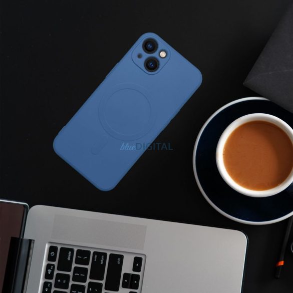 SILICONE MAG COVER MagSafe-kompatibilis tok Samsung Galaxy A36 - kék