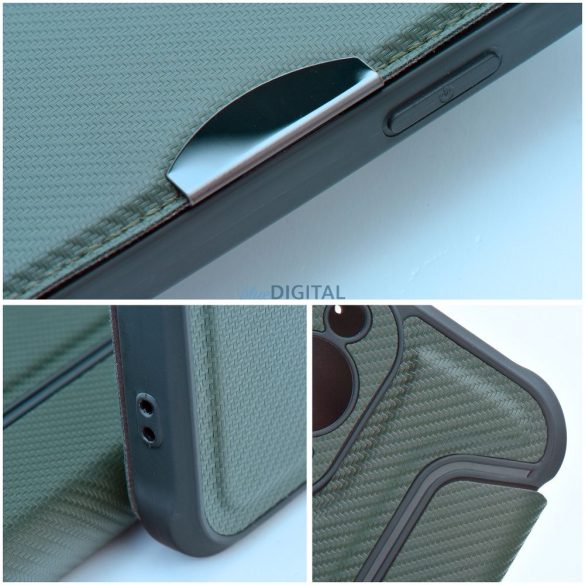 RAZOR könyvtok Samsung Galaxy A56 - sötétzöld