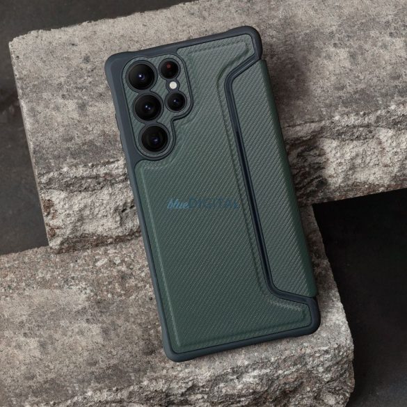 RAZOR könyvtok Samsung Galaxy A56 - sötétzöld