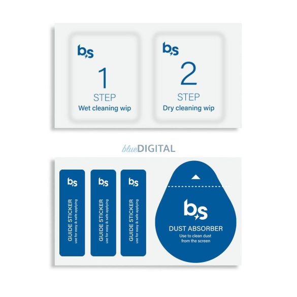 Blue Star edzett üveg fekete szegéllyel Samsung Galaxy A36